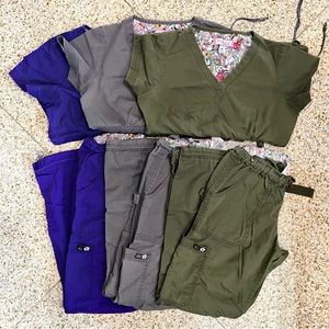 Koi Scrubs 3 Set Bundle XS Tops XS Petite Pants